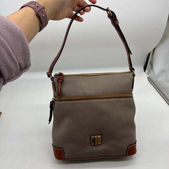 Dooney & Bourke Pebble Leather Purse Smoke Color - Picture 3 of 14